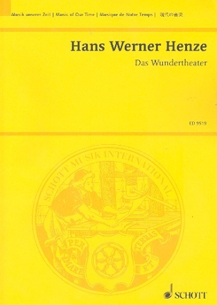 Das Wundertheater fr Solostimmen, Chor und Orchester Studienpartitur