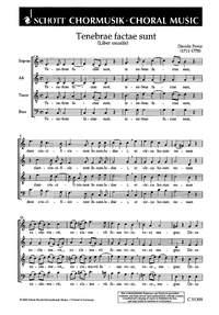 Tenebrae factae sunt fr gemischten Chor a cappella Chorpartitur