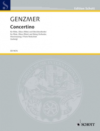 Concertino GeWV 181 fr Flte, Oboe (2. Flte) und Streichorchester Klavierauszug mit Solostimmen