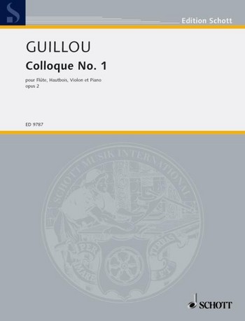 Colloque No. 1 op. 2 fr Flte, Oboe, Violine und Klavier Partitur und Stimmen