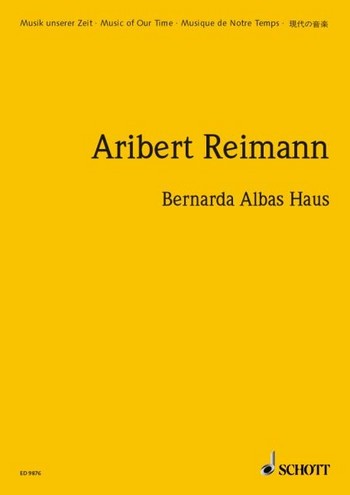 Bernarda Albas Haus Oper in drei Akten Studienpartitur