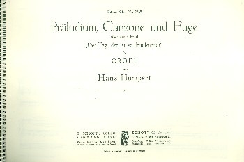 Prludium, Canzone und Fuge fr Orgel