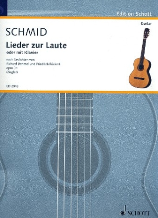 Lieder zur Laute op. 31 fr Gesang und Klavier