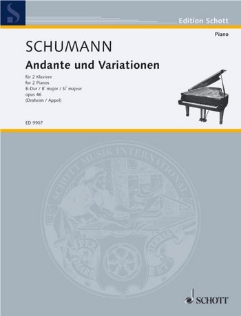 Andante und Variationen B-Dur op.46 fr 2 Klaviere Partitur (zur Auffhrung sind 2 Exemplare erforderlich)
