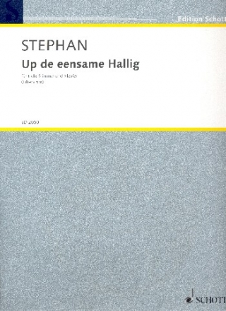 Up de eensome Hallig fr Gesang und Klavier