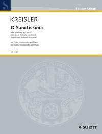 O Sanctissima nach einer Melodie von Corelli fr Violine, Violoncello und Klavier Klavierpartitur und Stimmen