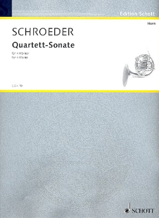 Quartett-Sonate fr 4 Hrner in F Partitur und Stimmen