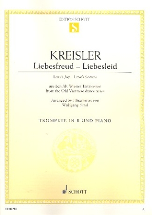 Liebesfreud - Liebesleid fr Trompete in B und Klavier