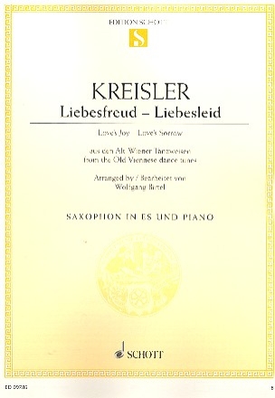 Liebesfreud Liebesleid fr Altsaxophon und Klavier