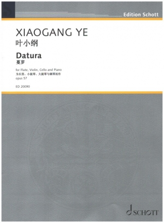 Datura op.57 fr Flte, Violine, Violoncello und Klavier Partitur und Stimmen