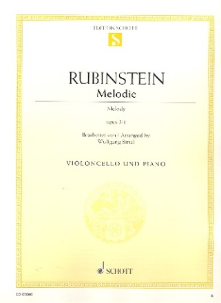Melodie op. 3/1 fr Violoncello und Klavier