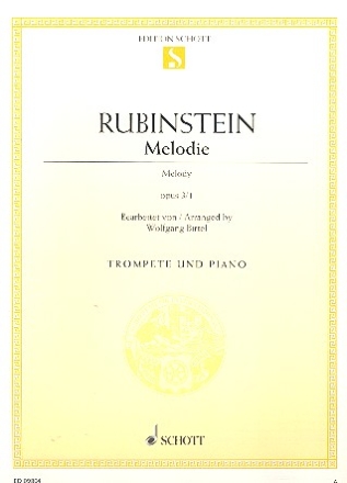 Melodie op. 3/1 fr Trompete in B und Klavier