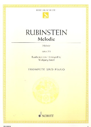 Melodie op. 3/1 fr Trompete in B und Klavier