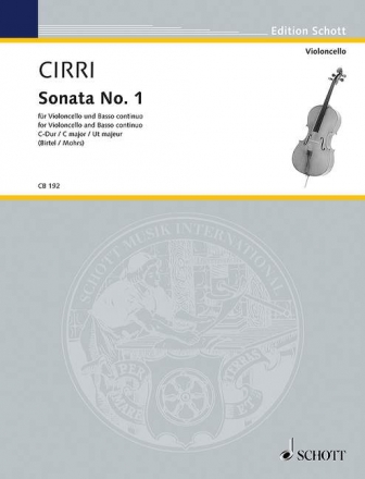 Sonate C-Dur no.1 fr Violoncello und Klavier