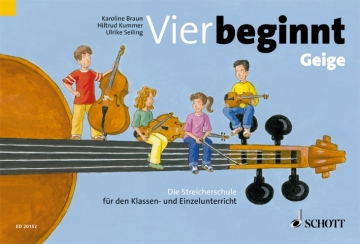 Vier beginnt fr Streicher Violine