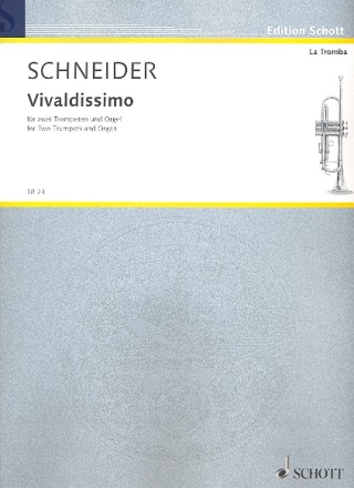 Vivaldissimo für 2 Trompeten und Orgel Partitur und Stimmen