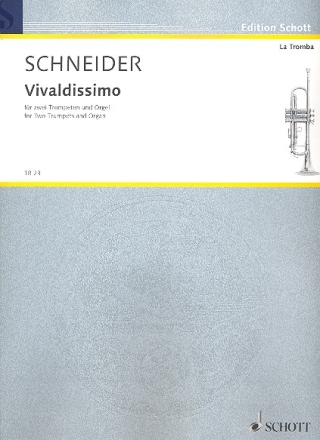 Vivaldissimo fr 2 Trompeten und Orgel Partitur und Stimmen