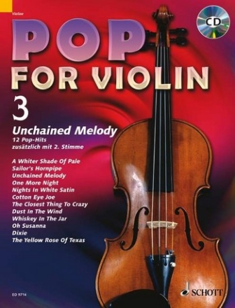 Pop for Violin Band 3 (+CD) fr 1-2 Violinen Spielpartitur