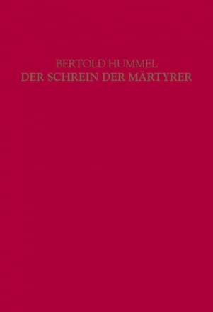 Der Schrein der Mrtyrer op.90 fr Soli, Sprecher, gemischter Chor, Knabenchor Studienpartitur (Leinen)