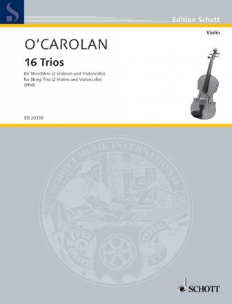 16 Trios fr 2 Violinen und Violoncello (Viola) Spielpartitur