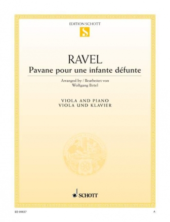 Pavane pour une infante dfunte fr Viola und Klavier