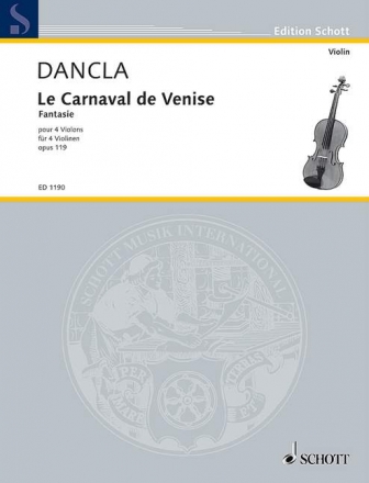 Le Carneval de Venise op.119 fr 4 Violinen Stimmen, Archivkopie