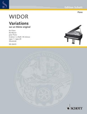 Variations sur un thme original op. 1 und 29 fr Klavier