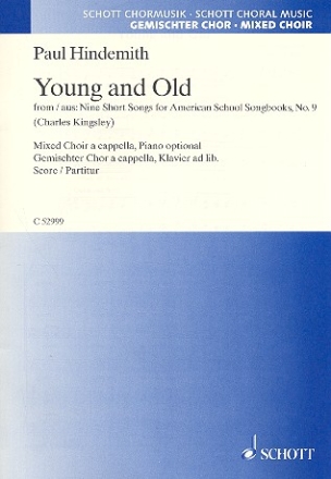 Young and Old fr gemischten Chor (SATB) mit Klavierbegleitung Sing- und Spielpartitur