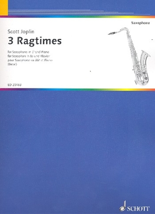 3 Ragtimes fr Alt-Saxophon (in Es) und Klavier