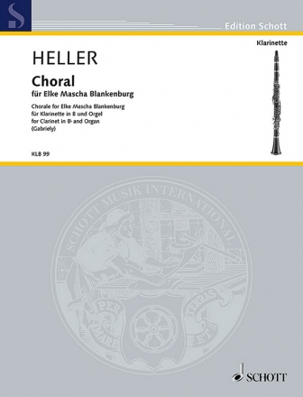 Choral fr Elke Mascha Blankenburg fr Klarinette und Orgel