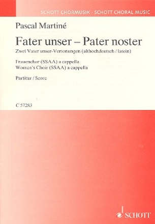 Fater unser und Pater noster fr Frauenchor a cappella Partitur (althdt/la)