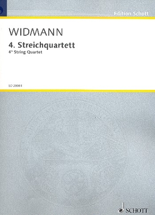 4. Streichquartett fr 2 Violinen, Viola und Violoncello Partitur und Stimmen