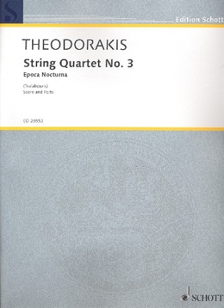 Streichquartett Nr. 3 fr Streichquartett Partitur und Stimmen