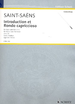 Introduction et Rondo capriccioso op.28 fr Violine und Orchester Partitur