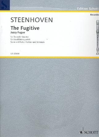 The Fugitive fr Blockfltenquartett (wechselnde Besetzungen S/A/T/B) Partitur und Stimmen