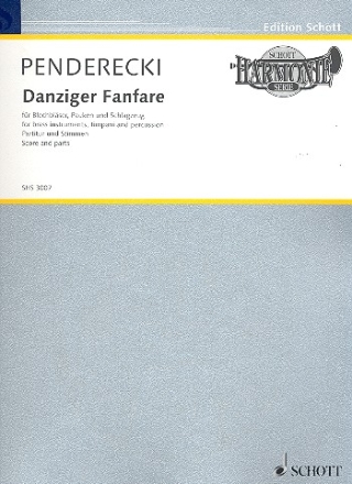 Danziger Fanfare fr Blechblser, Pauken und Schlagzeug Partitur und Stimmen