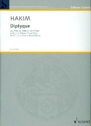 Diptyque fr Flte (Txistu in F) und Klavier