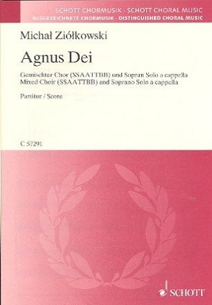 Agnus Dei fr Sopran und gem Chor a cappella Partitur