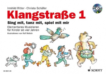 Klangstrae 1 - Kinderheft (+CD) Elementares Musizieren fr Kinder ab vier Jahren CD, mit Elterninformationen, Anwesenheitsheft und Arbeitsblttern