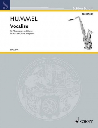 Vocalise fr Altsaxophon und Klavier