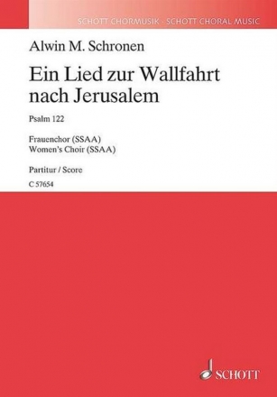 C57654 Ein Lied zur Wallfahrt nach Jerusalem fr Frauenchor a cappella Chorpartitur