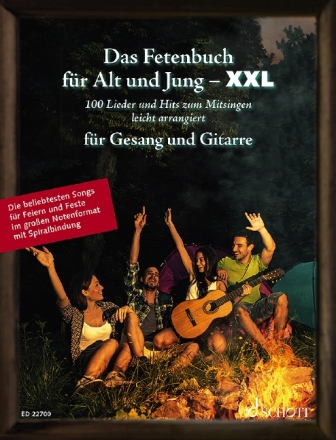 Das Fetenbuch fr Alt und Jung - XXL fr Gesang und Gitarre Liederbuch DIN A 4