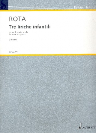 Drei Kinderlieder fr Gesang und Klavier Einzelausgabe