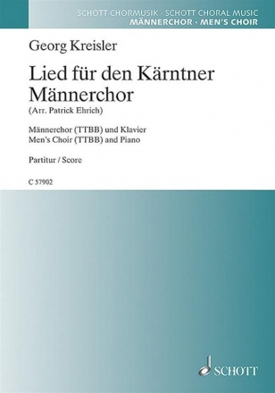 C57902 Lied fr den Krtner Mnnerchor fr Mnnerchor und Klavier Partitur