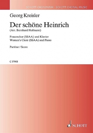 Der schne Heinrich fr Frauenchor und Klavier Chorpartitur