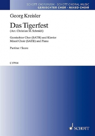 C57914 Das Tigerfest fr gem Chor und Klavier Partitur