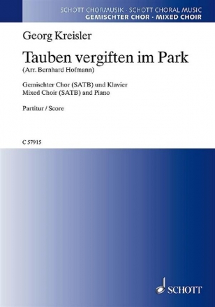 Tauben vergiften im Park fr gem Chor und Klavier Partitur