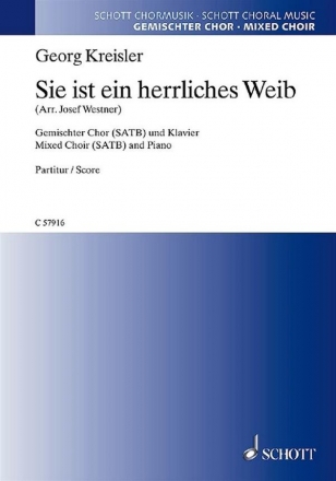 C57916 Sie ist ein herrliches Weib fr gem Chor und Klavier Partitur