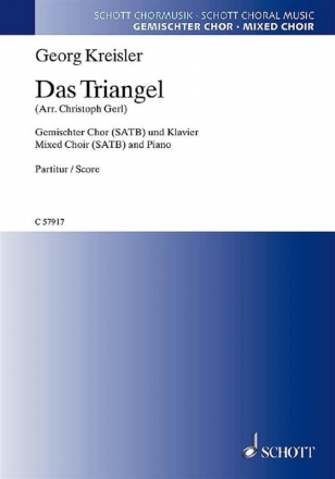 C57917 Das Triangel fr gem Chor und Klavier Partitur