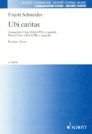 Ubi caritas fr gem Chor a cappella Partitur